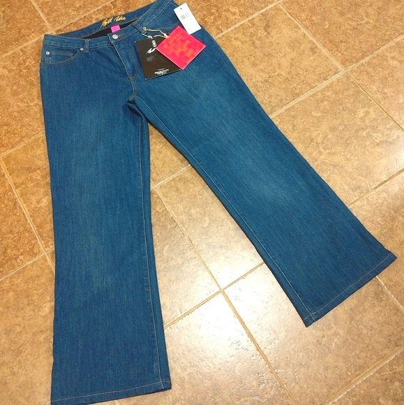 Vintage Bill Blass Stretch Bootcut circular fit  flare lag Jeans , size 10 Short - Picture 1 of 8